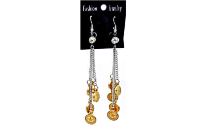 Aro Largo Cadena con Dijes y Strass