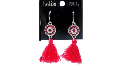 Aro Colgante con Strass y Flecos