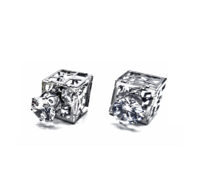 Aro Cubo con Piedras - Imagen 2