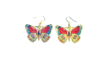 Aro Mariposa Esmaltada Multicolor - Imagen 2