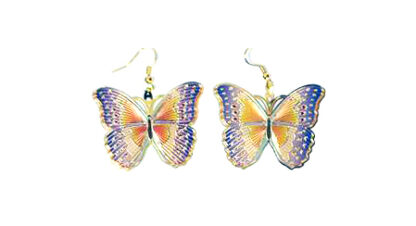 Aro Mariposa Esmaltada Multicolor
