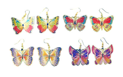Aro Mariposa Esmaltada Multicolor - Imagen 5