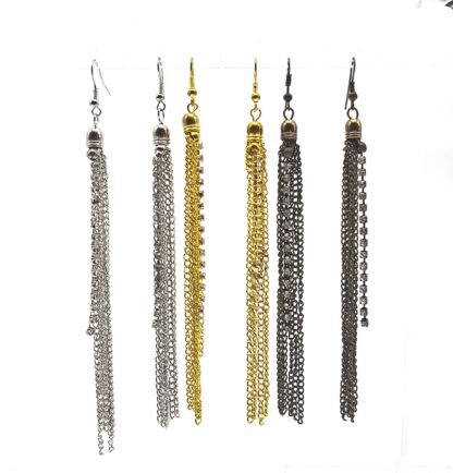 Aro Largo Cadenas y Strass - Imagen 4