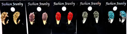 Aro Argolla con Strass Color - Imagen 3