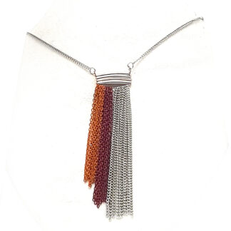 Collar con Dije Cadenas de Colores
