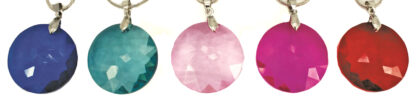Cadena Víbora con Dije Piedra Redonda Facetada - Imagen 2