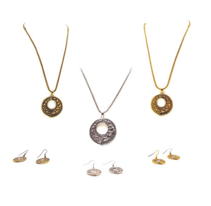Collar con Medallón y Aros - Imagen 2