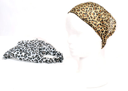 Vincha Elastizada Animal Print con Flor