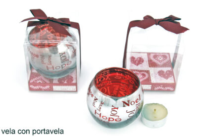 Vela con Porta Vela Decorativo - Imagen 2