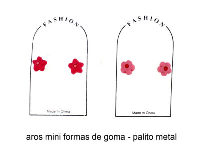 Aro Mini Forma Flor Goma - Imagen 3