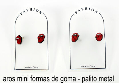 Aro Mini Forma Lengua Stone Goma - Imagen 2