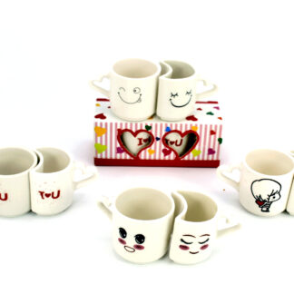 Set 2 Mini Tazas En caja Individual