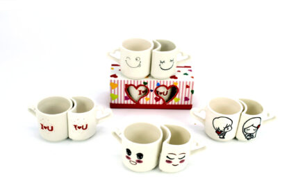 Set 2 Mini Tazas En caja Individual