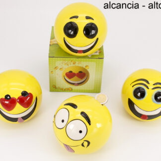 Alcancía Cerámica Smile Emojis con Caja Individual