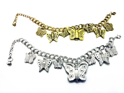 Pulsera con Dijes Mariposas