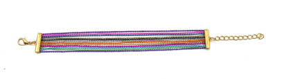 Pulsera Multi Cadenas Multicolor - Imagen 2