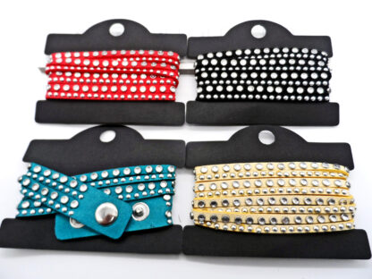 Pulsera 2 Vueltas con Tachas y Strass