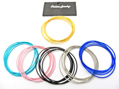 Pulseras Esclavas Resorte Metal en Set