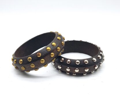 Pulsera Madera con Tachas