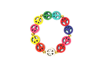Pulsera Elastizada Símbolo de la Paz