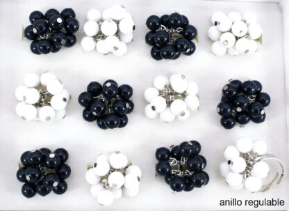 Anillo Racimo Bolitas Tamaño Regulable
