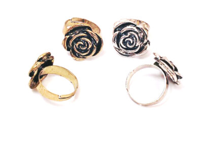 Anillo Flor Tamaño Regulable