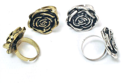 Anillo Flor Metal Tamaño Regulable