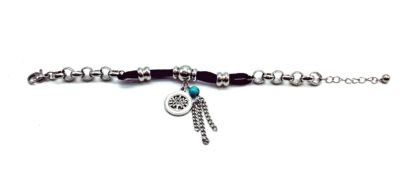 Pulsera Cadena Acero Quirúrgico con Dijes Acero Quirúrgico