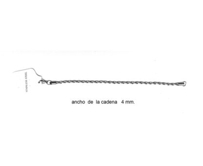 Pulsera Cadena Acero Quirúrgico