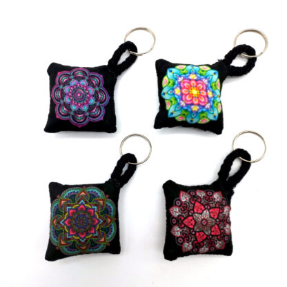 Llavero Mandala - Soft de Tela Impresa Ambos Lados - Imagen 2
