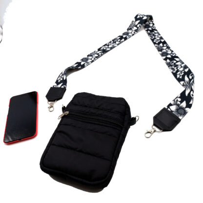 Porta Celular Matelasse para Colgar e Intercambiar Correas - Con División Interior y Bolsillo Exterior - Imagen 4