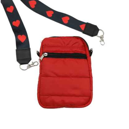 Porta Celular Matelasse para Colgar e Intercambiar Correas - Con División Interior y Bolsillo Exterior - Imagen 2