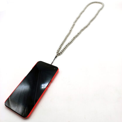 Collar Porta Celular Perlas / Plateado / Negro - Imagen 4