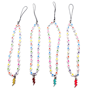 Strap Corazones con Dije Rayo Esmaltado