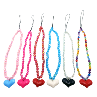 Strap Cristalitos con Dije Corazón