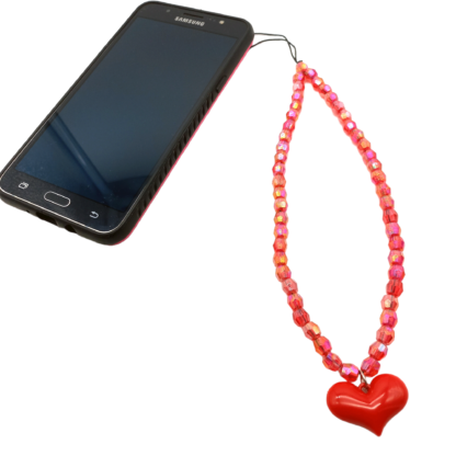 Strap Cristalitos con Dije Corazón - Imagen 2