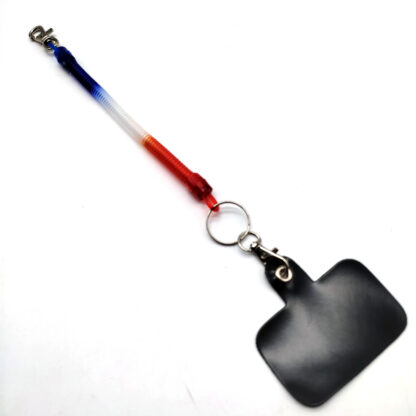 Sujetador Celular Resorte con 2 Mosquetones - Incluye Adaptador Universal Transparente - Imagen 2