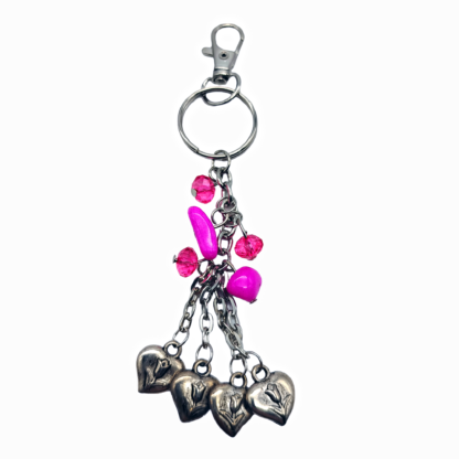 Llavero Racimo con Piedras y Corazones - Imagen 2