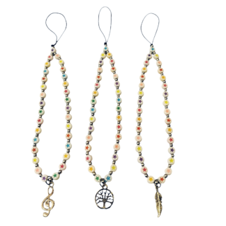 Straps Cristales Facetados con dijes Varios
