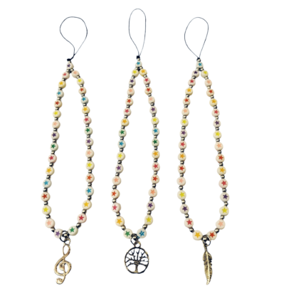 Straps Cristales Facetados con dijes Varios