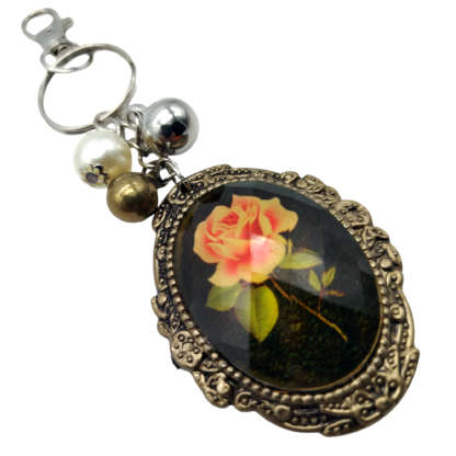 Llavero Rosa con Mosqueton - Imagen 2