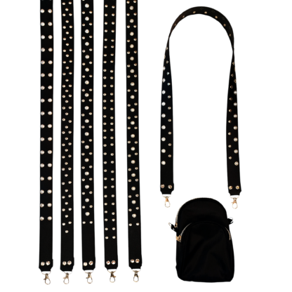 Correa de Cartera con Tachas - Largo 1.10 Mts.