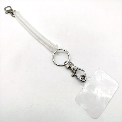 Colgante Celular Resorte Elastizado - Incluye Adaptador Universal Transparente - Imagen 2