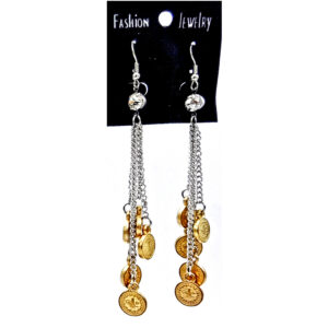 Aro Largo Cadena con Dijes y Strass