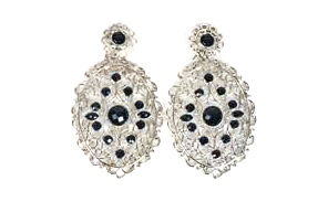 Aro Colgante Filigrana con Piedras