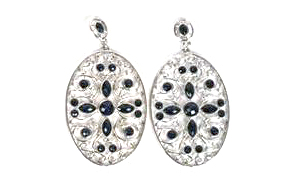 Aro Colgante Filigrana con Piedras