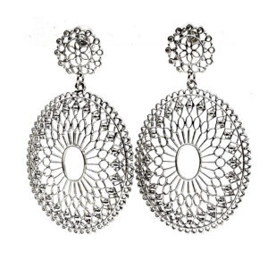 Aro Colgante Filigrana con Strass