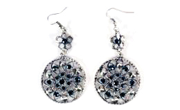 Aro Colgante Filigrana con Strass