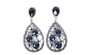 Aro Colgante Filigrana con Piedras