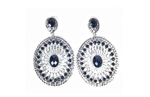 Aro Colgante Filigrana con Piedras